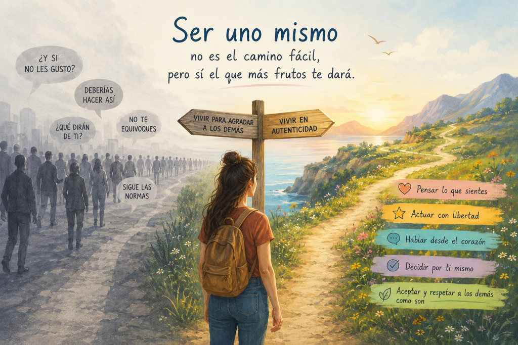 Ser tú mismo no siempre es bonito (y está bien)